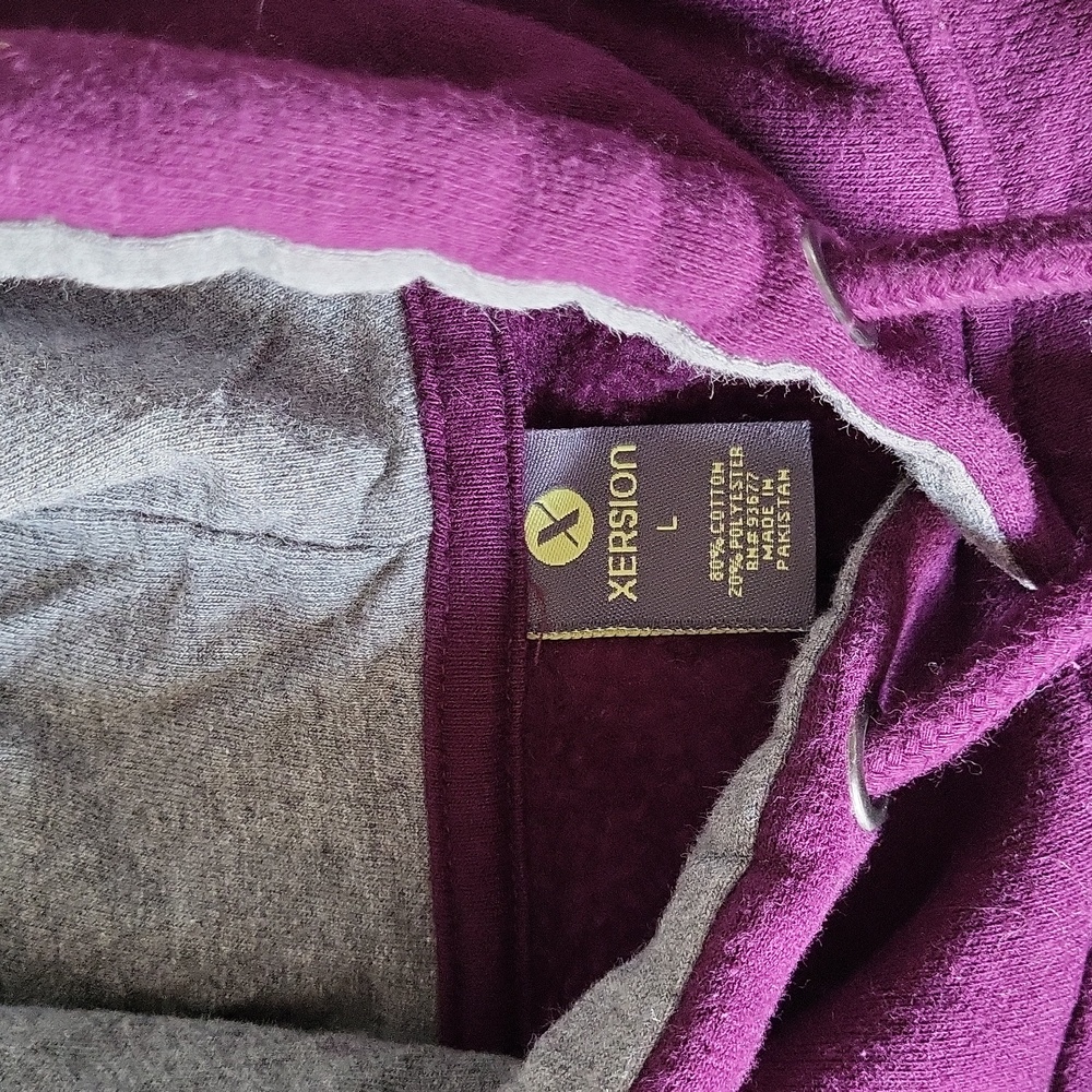 Purple Hooded Sweatshirt - Picture 2 of 3